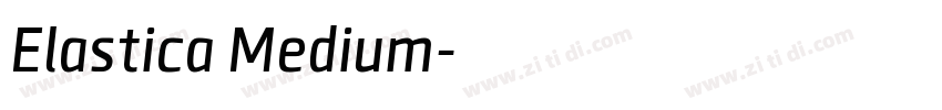 Elastica Medium字体转换